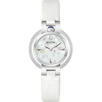 BULOVA Rubaiyat Diamond Winter Leder 30,0 mm 96R254