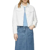 S.Oliver Jeansjacke mit seitlichen Eingrifftaschen - weiß - 44,