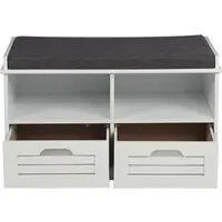 Hti-Living Schuhschrank 71 x 43 x 35 cm weiß
