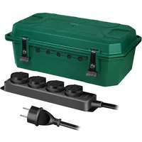 Logilink LPS284 4-fach, Steckerleiste, IP54, grün,