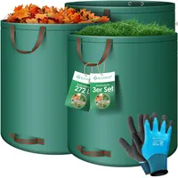 Kesser KESSER® Gartensack Set Laubsack Gartenabfallsack inkl. Handschuhe -