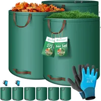 Kesser KESSER® Gartensack Set Laubsack Gartenabfallsack inkl. Handschuhe -