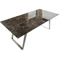 DeLife Esstisch Edge 200x100 Keramik Laminam® Emperador Extra Lucidato