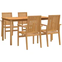 VidaXL Garten-Essgruppe 5-tlg. Braun