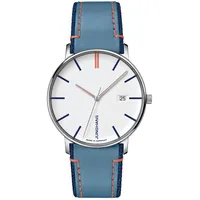 JUNGHANS 41/4481.00 Unisex Armbanduhr Form Quarz Blau/Orange