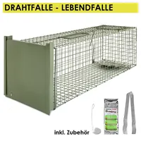 Petigi Tierfalle Lebendfalle Grün Marderfalle Drahtfalle 82 x 26