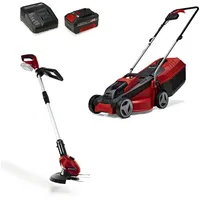 Einhell Einhell, Rasenmäher, Akku-Rasenm?her-Set GE-CM 18/30 + Rasentrimmer GE-CT