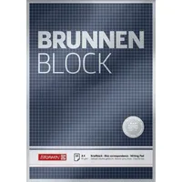 Brunnen Briefblock BRUNNEN BLOCK 1052828 A4 90g kar. sw