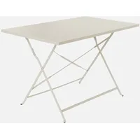 Sweeek Klappbarer Bistro-Gartentisch aus Metall 110 x 70 cm,
