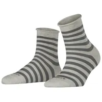 Burlington Socken Swansea Sso Baumwolle gemustert 1 Paar, Grau