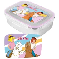 UNITED LABELS Bibi & Tina Brotdose 20x14,5x6,5 cm, Edelstahl,