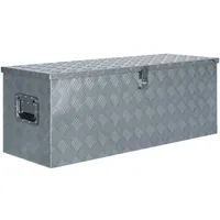 Deluke Aluminiumbox, Silber, Metall, 110.5x40x38.5 cm, Ordnen - Aufbewahren,