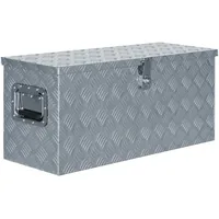 Deluke DELUKE® Aluminiumbox mit Deckel - Abschließbar Alubox Deichselbox