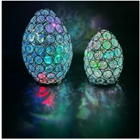 Online fuchs 2 magische Ostereier mit Glaskristallen & LED-Lichterkette