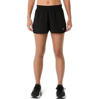 Asics Core Split Damen Laufshort-Schwarz-M