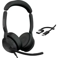 JABRA Evolve2 50 MS Stereo kabelgebunden Headset schwarz USB-A/C