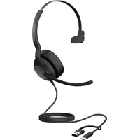 JABRA Evolve2 50 Telefon On Ear Headset kabelgebunden, Bluetooth®