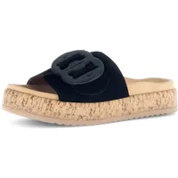 Gabor Sandalette 3.760, Rauleder, schwarz Damen schwarz, - 41
