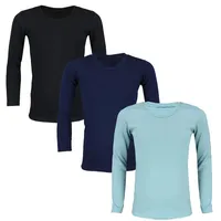 TupTam Kinder Unisex Unterhemd Langarm 3er Pack in dunkelblau