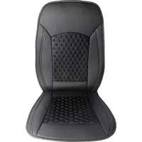 HP Autozubehör 19163 Sitzauflage Premium Sitzauflage Kunstleder Schwarz Fahrersitz,