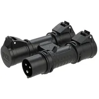 PCE CEE Mehrfachsteckdose 16A 3p 6h mit Stecker IP44