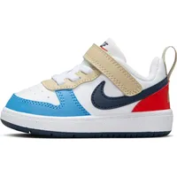 Nike Court Borough Low Kinder White/Thunder Blue-LT Crimson 124