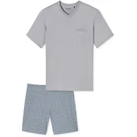SCHIESSER Pyjama V-Ausschnitt - Comfort Essentials (2 tlg) schlafanzug