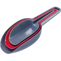 Westmark Back-/Abwiege-/Abfüllschaufel-Set, 3-tlg., Füllvolumen: 50/100/150 ml, ineinander steckbar, Kunststoff,