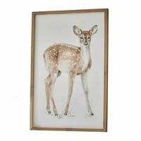 Loberon Bild Petitoun, mit REH-Motiv, Harmonische Farbgebung, Charmate &