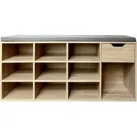 Hti-Living Garderobenbank mit 10 Fächern und Schublade Lisa