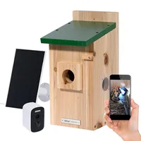 Dobar Nistkasten Eazy Flachdach inkl. WiFi Kamera und Solar-Panel,