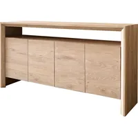 DeLife Sideboard Assuan 175 cm Eiche Gekalkt 4 Türen
