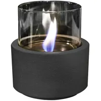 Kleining Tenderflame Tischfeuer Lotus 12 Concrete Keramik Black