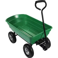 Wiltec Gartenwagen Kippfunktion 75 l bis 240 kg grün