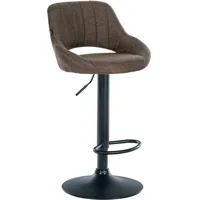CLP Barhocker Milet Stoff braun/schwarz