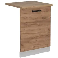 Vicco Geschirrspülblende R-Line, 60 cm, AP Eiche, Goldkraft Eiche/Weiß