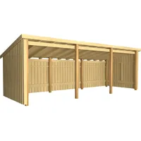 Plus Gartenhaus Nordic Multi 619 x 208 cm natur