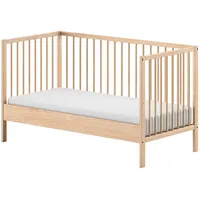 MID.YOU Kinder-/Juniorbett Dino ca. 70x140 cm Naturfarben