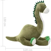 VidaXL Dino Kuscheltier Brontosaurus Plüsch Grün