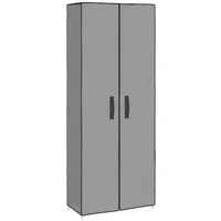 VidaXL Schuhschrank Grau 60x30x166 cm Stoff