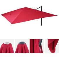 MCW Ersatz-Bezug für Luxus-Ampelschirm MCW-A96, Sonnenschirmbezug Ersatzbezug, 3x3m (Ø4,24m)
