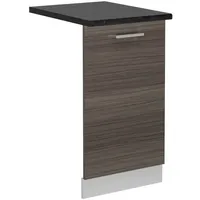 Vicco Geschirrspülblende R-Line, 45 cm, AP Anthrazit, Edelgrau/Weiß