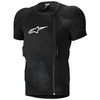 Alpinestars A-Impact Plasma Kurzarm Protektorenjacke, schwarz-weiss, Größe 2XL für