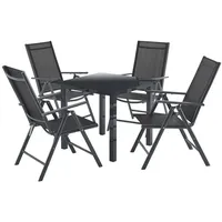 Juskys Milano Set 5-tlg.  dunkel Grau