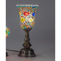 Formano Nachttischlampe Mosaik bunt