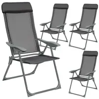 Tectake Gartenstuhl Maurine klappbar 59 x 73 x 110