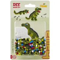 Hama Bügelperlen Midi Dino 450 Stück mit Stiftplatte
