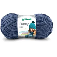 Gründl Wolle Funny uni - weiche Chenille Wolle zum