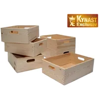Kynast 6-Set Allzweck Box 40x30x14 cm Kiste Holz stapelbar