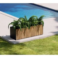 Herstera Garden Deco Planter L | rechteckiger Pflanzkübel Outdoor